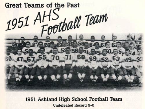 1951 Ashland High School football team