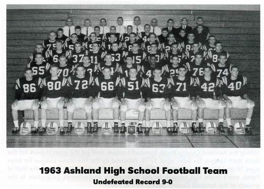 1963 Ashland High School Football Team